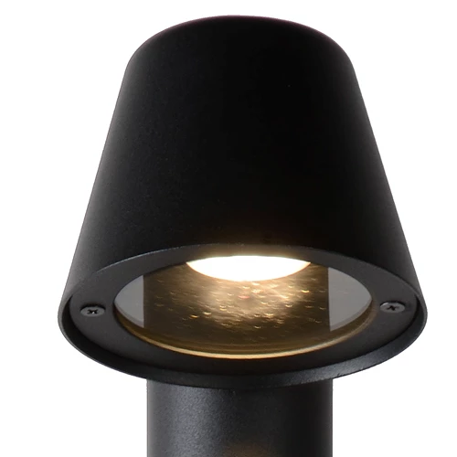 Lucide DINGO-LED - Borne extérieur - LED Dim. - GU10 - 1x5W 3000K - IP44 - Anthracite - détail 2